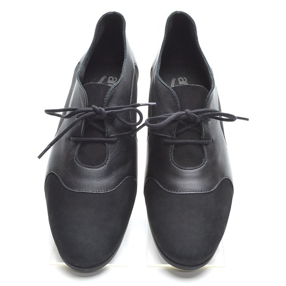 Arche Eylvax Black Nubuck Heel Oxford 36.5 / 5.5 New - Picture 3 of 6
